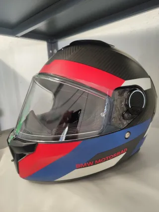Casco BMW Original Carbono y Rojo Talla M