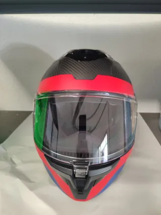 Casco BMW Original Carbono y Rojo Talla M