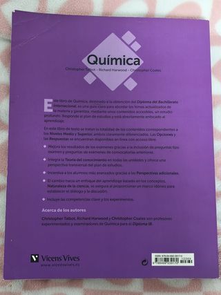 QUIMICA (IB DIPLOMA)