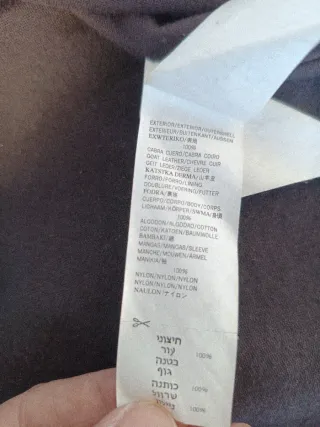 Chaqueta cuero hombre M