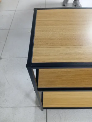 Estantería madera y hierro