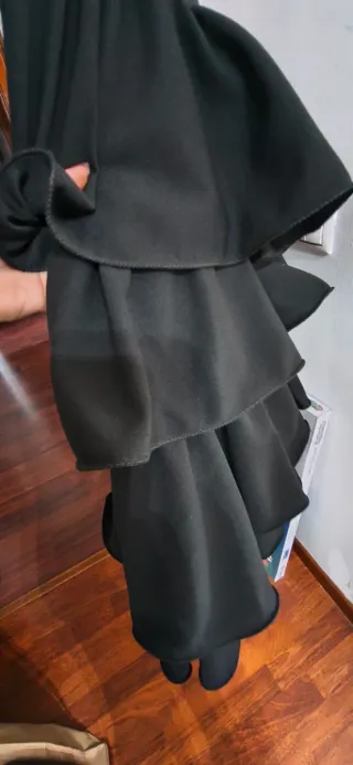 Falda flamenca volantes negra