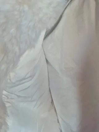 Abrigo pelo blanco Stradivarius Talla m