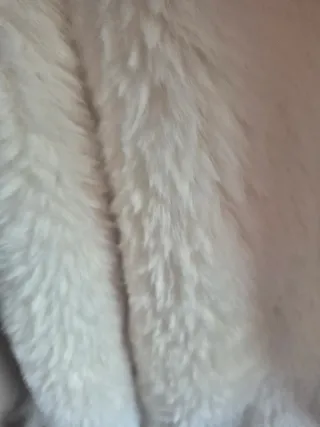 Abrigo pelo blanco Stradivarius Talla m