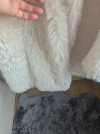 Abrigo pelo blanco Stradivarius Talla m