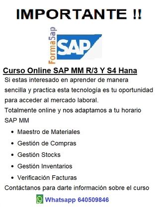Curso Online SAP MM