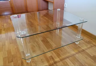 Mesa de centro cristal moderna
