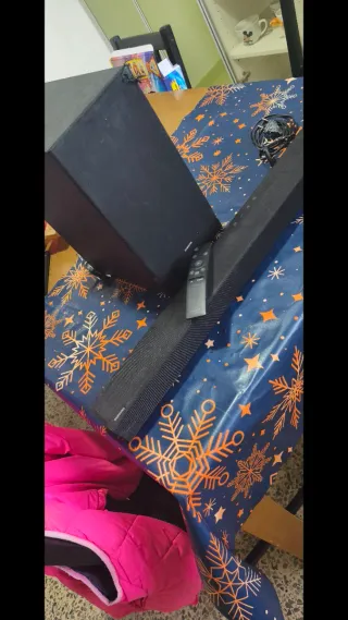 Barra y subwoofer de Sonido Samsung Negra