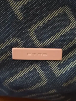 Borsetta Etro tela denim e pelle