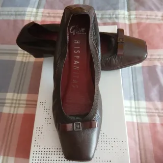 Zapatos Hispanitas Mujer Marrón Granate