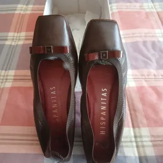 Zapatos Hispanitas Mujer Marrón Granate
