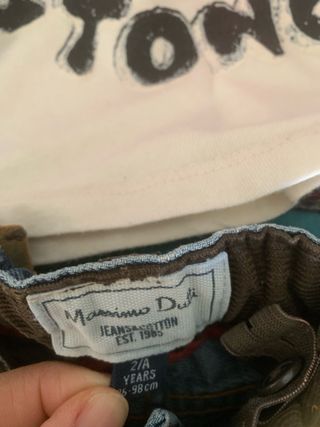 Conjunto: Camiseta manga larga, camisa y pantalón