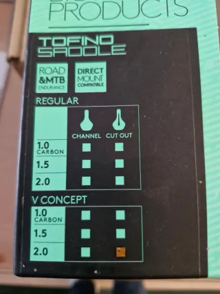 Sillín de bicicleta TOFINO negro