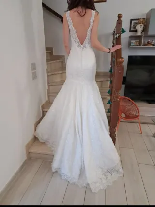 Abito da sposa pizzo nuovo principessa