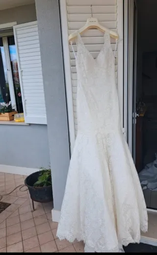 Abito da sposa pizzo nuovo principessa