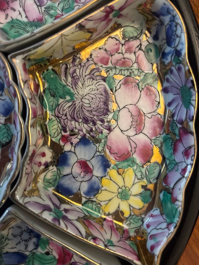 Fuente aperitivos porcelana estilo Catón