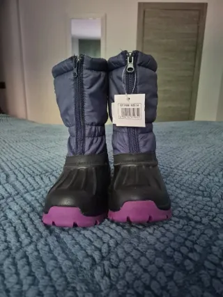 Botas de nieve azules y moradas Talla 34