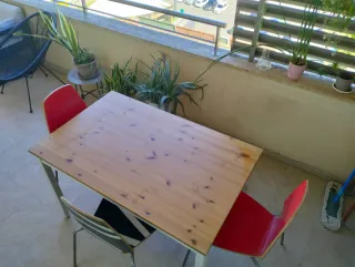 Mesa Ikea Madera + 3 Sillas