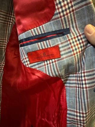 Chaqueta Carolina Herrera cuadros hombre