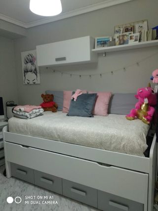 Cama nido 90cm + estantería