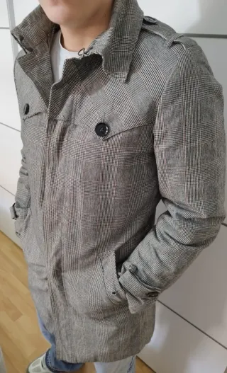 Gabardina Antony Morato Gris Talla M