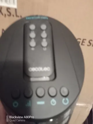 Ventilador Torre Cecotec Negro y Turquesa