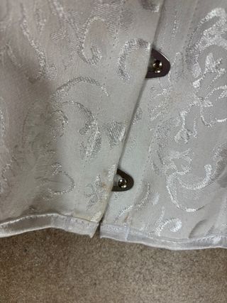 Corsé underbust blanco con tirantes