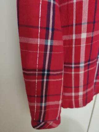 Camicia a quadri bambina manica lunga