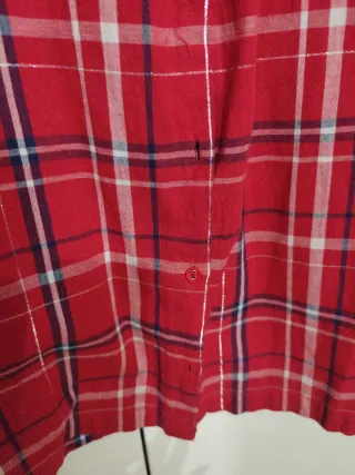 Camicia a quadri bambina manica lunga