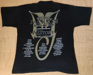 Michael Jackson T Shirt Vintage 1996 History Tour