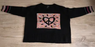 Jersey Desigual Lana Corazón Paz Multicolor