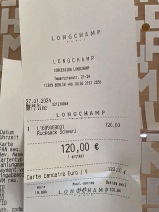 Bolso Longchamp Le Pliage Negro Marrón