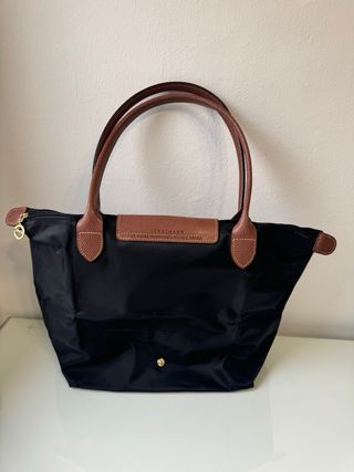 Bolso Longchamp Le Pliage Negro Marrón