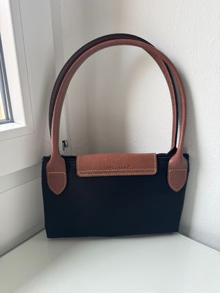 Bolso Longchamp Le Pliage Negro Marrón