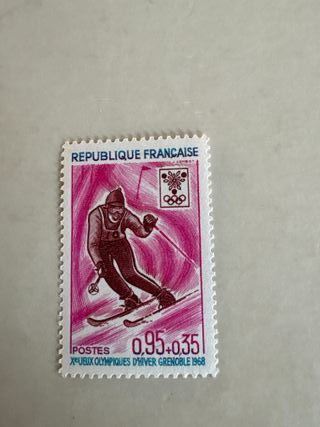 Colección Sellos Juegos Olímpicos Invierno Francia