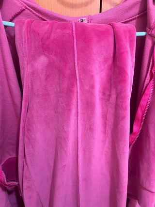 Conjunto de chándal terciopelo rosa – sudadera + p