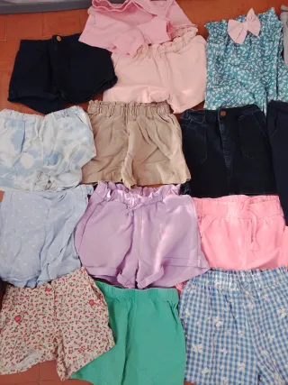 Pantalones cortos niña 6-8 años