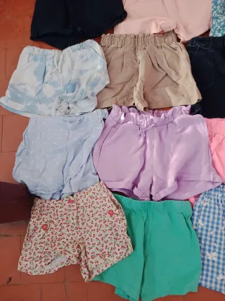 Pantalones cortos niña 6-8 años