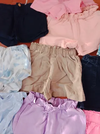 Pantalones cortos niña 6-8 años