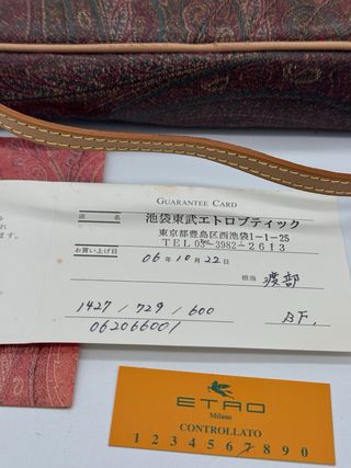 Bolso Etro Paisley Marrón Multicolor