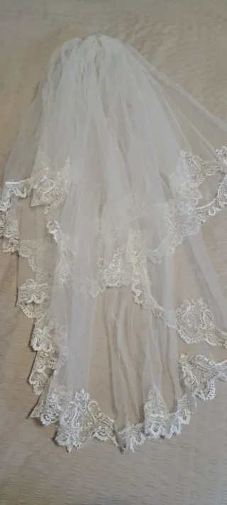 Velo de Novia Corto Encaje