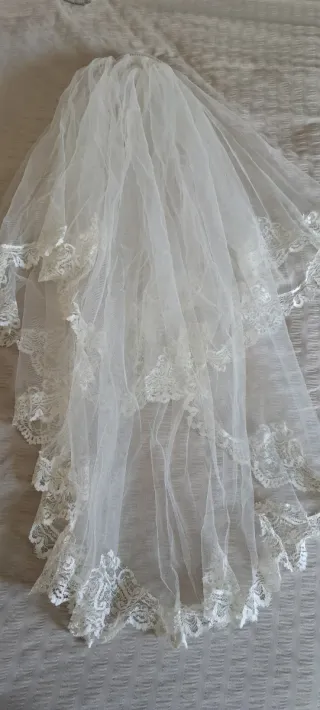 Velo de Novia Corto Encaje