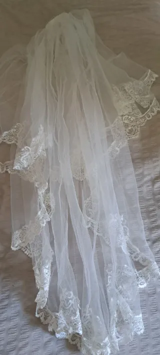 Velo de Novia Corto Encaje