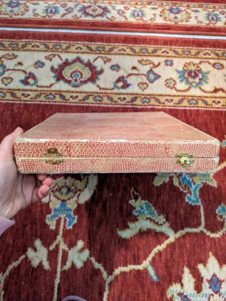 Antiguo set pedicura Napoleón III