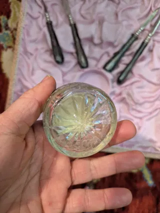 Antiguo set pedicura Napoleón III