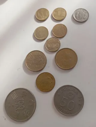 Lote de monedas antiguas españolas