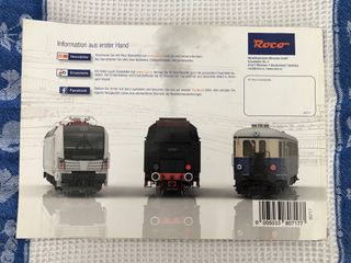 3 Catálogos Modelismo: Fleischmann – Roco, 2017.