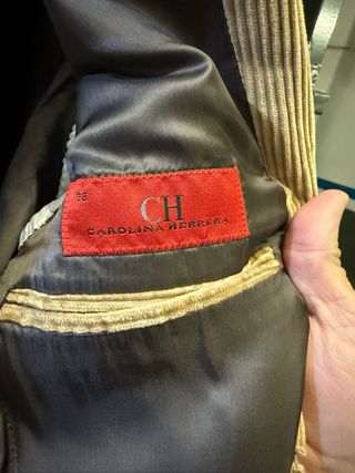 Chaqueta Americana Pana Hombre Carolina Herrera