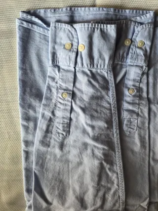 Camisa Zara Hombre Azul de algodón