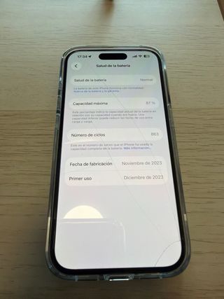 iPhone 15 Pro 128GB Negro Titanio.